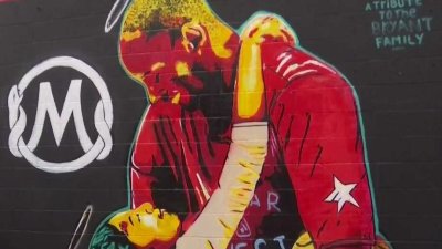 Pintan mural en honor a Kobe Bryant en McAllen