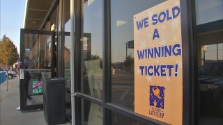 Texas Lottery winning sign