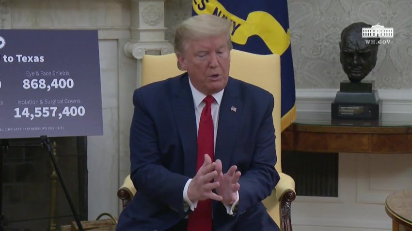 Trump asegura que se harán pruebas diarias en la Casa Blanca
