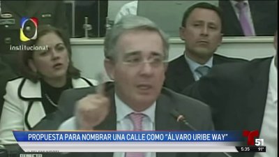 Propuesta para nombrar calle en honor a Alvaro Uribe