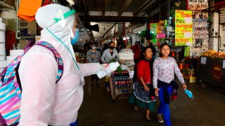 Prevención de contagios en mercados mexicanos