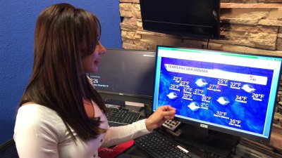 Inicio de semana bajo cielo parcialmente nublado y temperaturas algo frías que se quedan en los 50s.