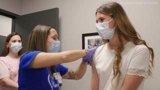The Food and Drug Administration on Monday approved Pfizer and BioNTech's request to allow their Covid-19 vaccine to be given to kids ages 12 to 15 on an emergency use basis, allowing states to get middle school students vaccinated before the fall. NBC 5's Jack Highberger reports.