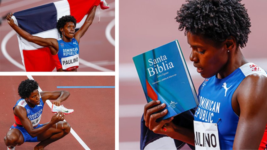 “Dios es mi esperanza, amén”: el mensaje en el zapato de dominicana Paulino tras ganar histórica medalla de plata