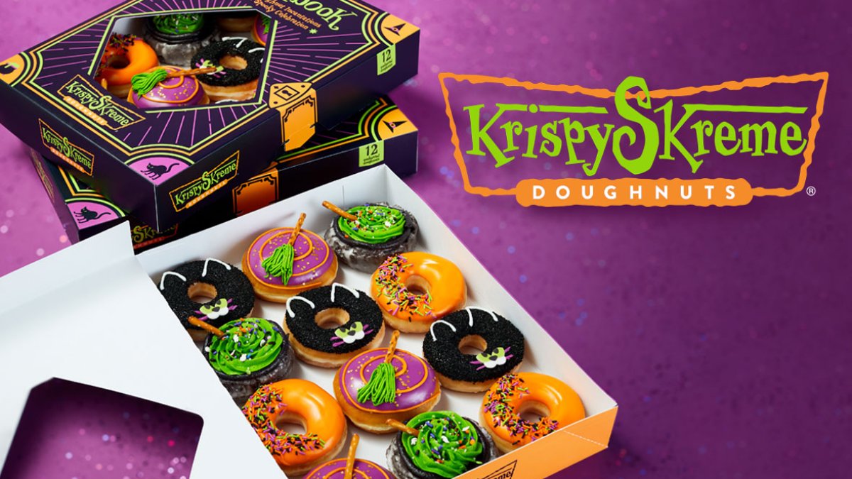Lanza Krispy Kreme edición especial de donas con temática de Halloween