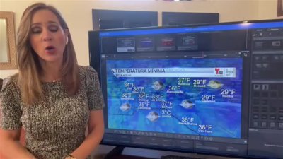 Lunes soleado con temperatura máxima de 58°F