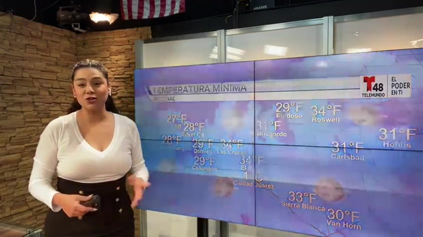 Miercoles con cielos despejados y una Máxima de 63°F