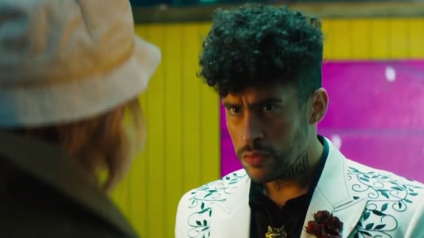 Bad Bunny y Brad Pitt se van a los puños en adelanto del filme “Bullet Train”