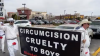 “¡No corten el pene del bebé!”: protestan en contra de la circuncisión en la frontera