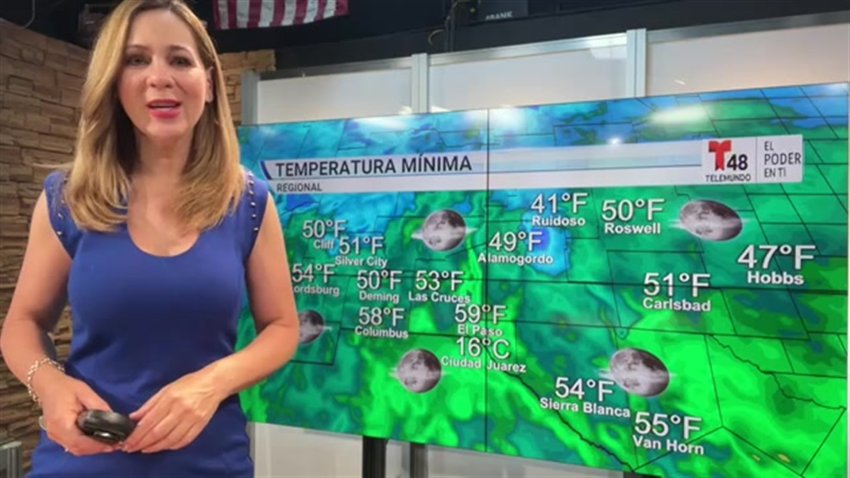 Martes con temperatura máxima de 89°F y vientos