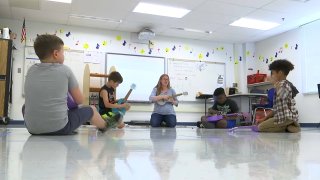 Woodlawn Elementary School music therapy