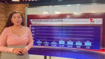 La posibilidad de lluvia continúa mostrándose en nuestro radar, con temperatura máxima cerca de Los Altos 90’s