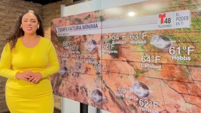 Lunes despejado con una temperatura máxima de 90 °F