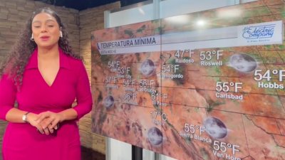Lunes con una temperatura máxima de 84°F y ligera posibilidad de lluvia