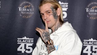 FILE - Singer and producer Aaron Carter
