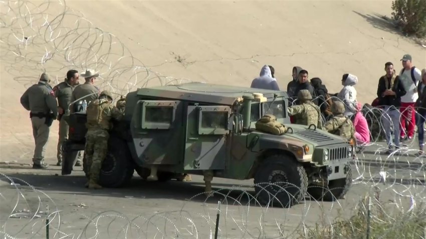 En video: así la Guardia Nacional de EEUU intimida a migrantes en la frontera