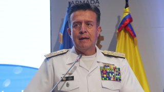 Foto del almirante de la Armada colombiana.
