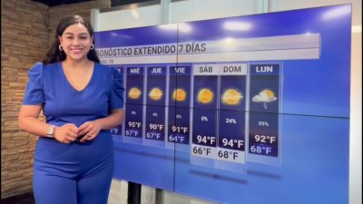 Un cálido inicio de semana en los altos 90s