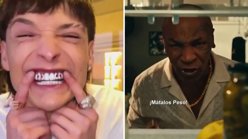 Peso Pluma estrena dentadura y se une a Mike Tyson para promover su nuevo álbum