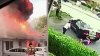Mortal accidente en video: el momento en que un helicóptero se estrella contra una casa