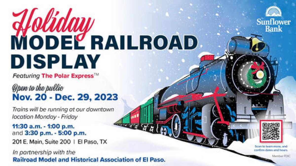 ¡Expreso polar! Sunflower Bank invita a exhibición de modelos de trenes