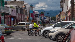Una vista de la ciudad mexicana de Colima.