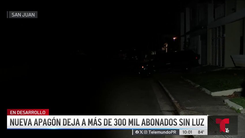 Apagón deja a más de 300 mil clientes sin luz