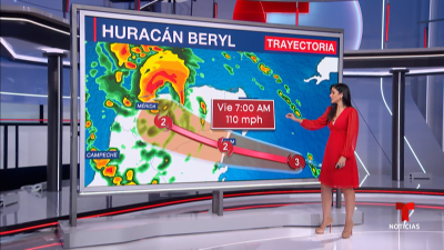Huracán Beryl se fortalece a categoría 3 antes de llegar a Yucatán