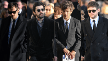 Exmiembros de la banda británica One Direction asisten al funeral de Payne.