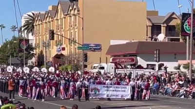 La Banda de Pebble Hills participa en el Rose Bowl