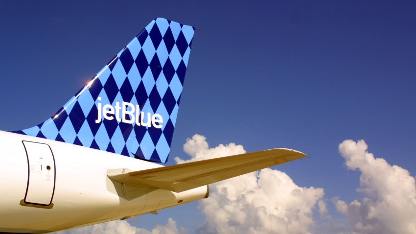 Foto de archivo de un avión de Jetblue.