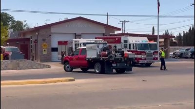 Incendio de maleza cerca de Estación de Bomberos