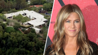 A driver crashed into the gate of Jennifer Aniston's Bel Air home May 5, 2025.