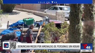 Vecinos en peligro por amenazas de personas sin hogar