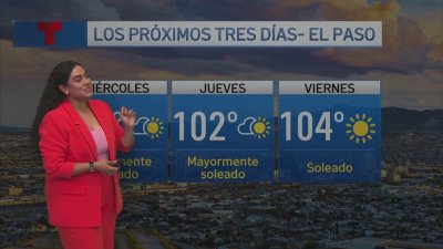 Aumento en las temperaturas para El Paso, Texas