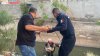 Rescatan agentes de la SSPM a adulta mayor tras caer a una acequia en la colonia Partido Romero